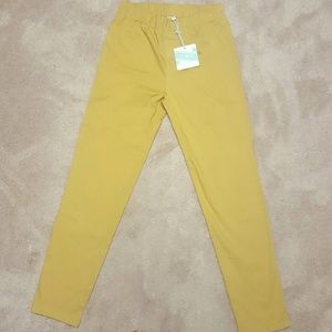 Mustard Jeggings-new size L